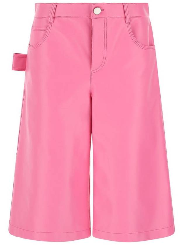 Women's Nappa Leather Bermuda Shorts Pink - BOTTEGA VENETA - BALAAN 2