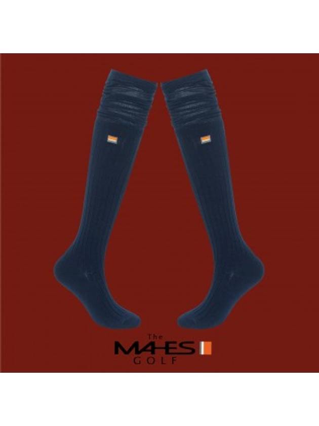 Women's Socks Navy Orange Label Leg Correction Knee High Socks ASOW293 - MAHES - BALAAN 1