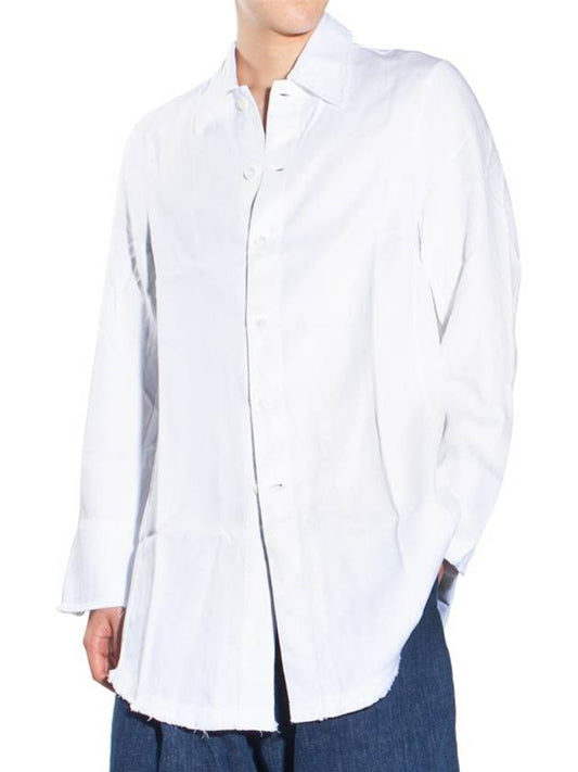 Big Welding Hemp Oxford Long Sleeve Shirt White - OUR LEGACY - BALAAN 2
