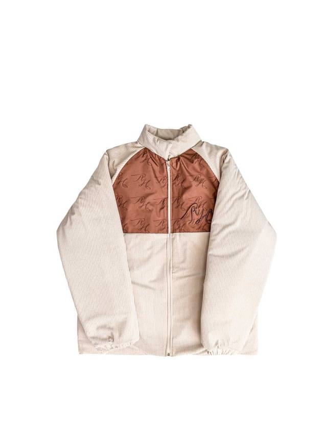 Textile Corduroy Jumper Zip-Up Jacket Beige - ASIHA - BALAAN 2