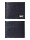 Gancini Half Wallet Black - SALVATORE FERRAGAMO - BALAAN 3