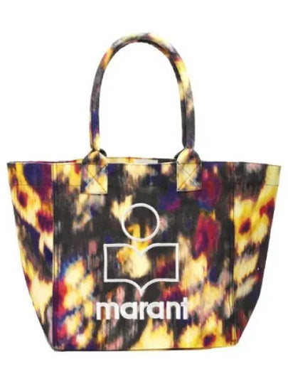 Yenky Logo Print Small Tote Bag Ocher Black - ISABEL MARANT - BALAAN 2