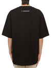 Graphic Print Cotton Short Sleeve T-Shirt Black - MAISON MIHARA YASUHIRO - BALAAN 4