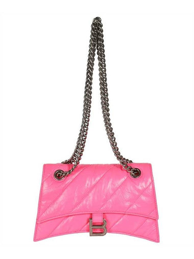 Crush Chain Shoulder Bag Pink - BALENCIAGA - BALAAN 1