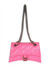 Crush Chain Shoulder Bag Pink - BALENCIAGA - BALAAN 1