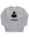 Mikoy Logo Cotton Sweatshirt Grey - ISABEL MARANT - BALAAN 3