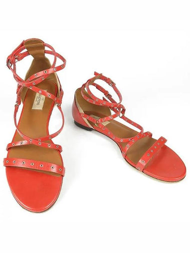 Smith Market red color sandals women s shoes - VALENTINO - BALAAN 1