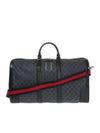 GG Carry-On Duffel Bag Black Grey - GUCCI - BALAAN 2