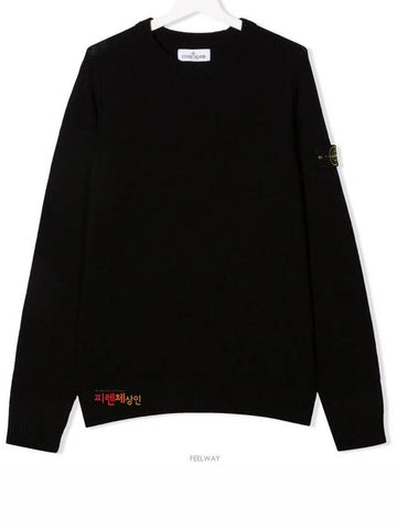 14 year old size black round wappen knit 7516506A1 - STONE ISLAND - BALAAN 1