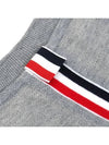 Men's Center Back Striped Short Sleeve T-Shirt Light Grey - THOM BROWNE - BALAAN 4