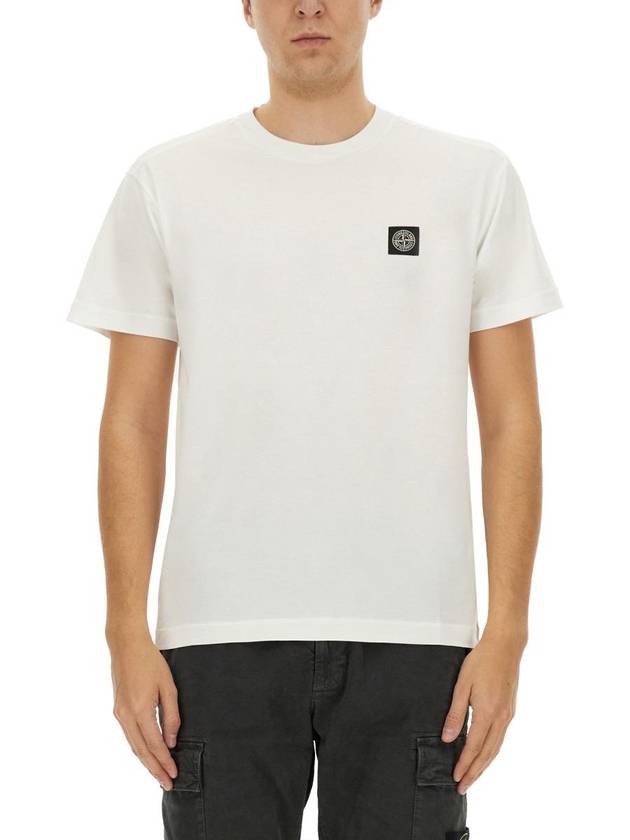 Stone Island T-Shirt With Logo - STONE ISLAND - BALAAN 1