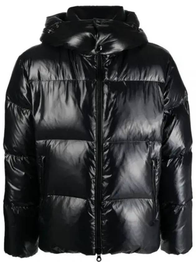 Men s Duck Down Padded Jacket T Force Hood Detachable High Neck Heavy Short VUDJ30436 BKS - DUVETICA - BALAAN 2