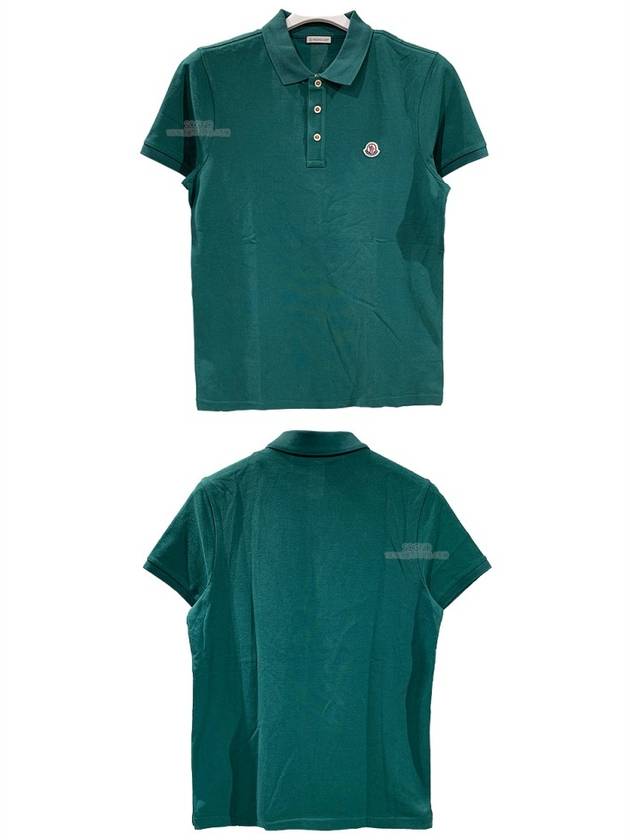 logo patch PK shirt green - MONCLER - BALAAN.