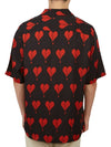 Men's Break Heart Motif Print Short Sleeve Shirt Black - ALLSAINTS - BALAAN 5