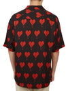 Break Heart Motif Print Short Sleeve Shirt Black - ALLSAINTS - BALAAN 5