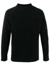 Lens Wappen Mock Neck Sweatshirt Black - CP COMPANY - BALAAN 2