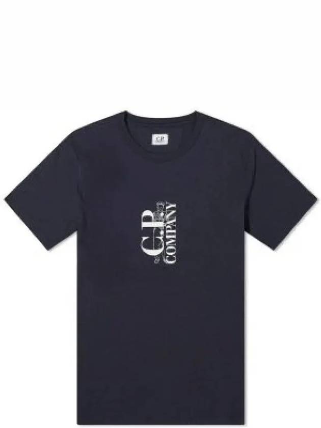 30/1 Jersey British Sailor Short Sleeve T-Shirt Navy - CP COMPANY - BALAAN 2