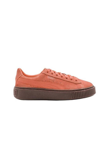 Platform Suede Low-Top Sneakers Bright Melon - PUMA - BALAAN 1