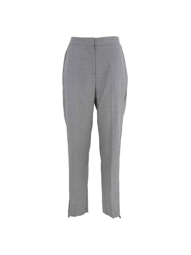 Women's Tailored Wool Straight Pants Gray - BURBERRY - BALAAN 1