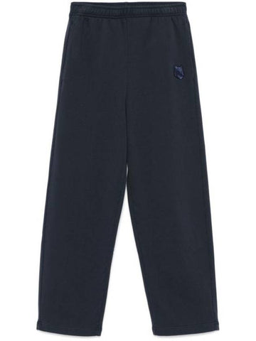 Bold Fox Head Patch Relaxed Jogger Track Pants Deep Navy - MAISON KITSUNE - BALAAN 1