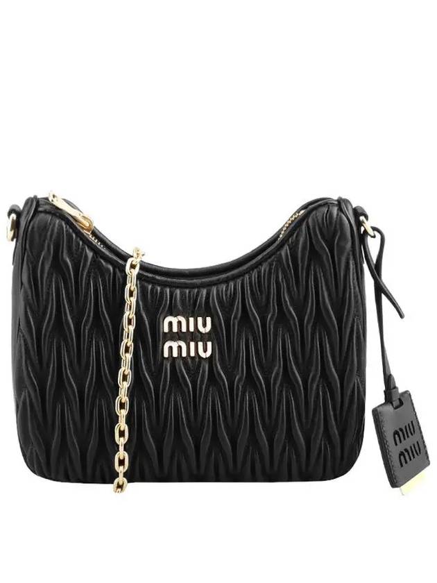 Matelasse Nappa Leather Shoulder Bag Black - MIU MIU - BALAAN 2