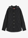 J-Romeo Quilted Hooded Jacket Black - DIESEL - BALAAN 2