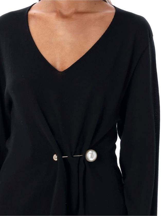 V-neck brooch sweater - PHILOSOPHY DI LORENZO SERAFINI - BALAAN 3