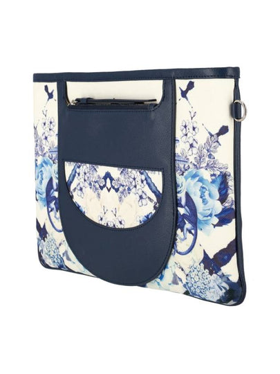 BlackLine Flower Art Clutchbag Bag_Navy - ALICEMARTHA - BALAAN 2