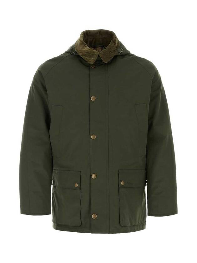 Waterproof Ashby Hooded Jacket Green - BARBOUR - BALAAN 1