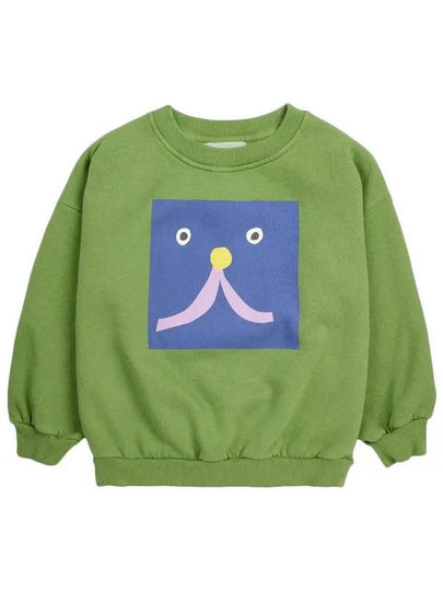 Kids Fleece Cotton Sweatshirt Green - BOBO CHOSES - BALAAN 2