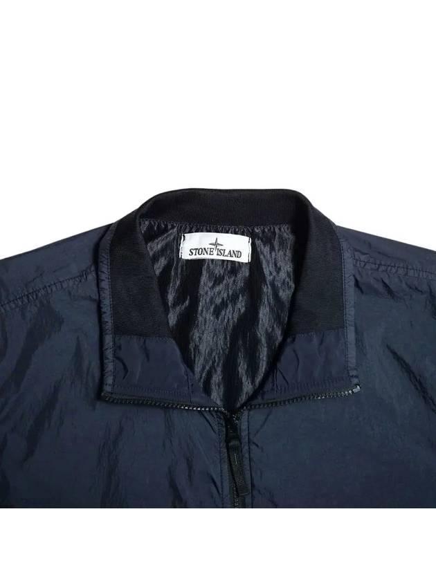 Crinkle Reps Wappen Bomber Jacket Navy - STONE ISLAND - BALAAN 4