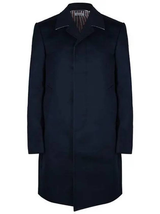 Men's Mackintosh Bal Collar Classic Single Coat Navy - THOM BROWNE - BALAAN 2