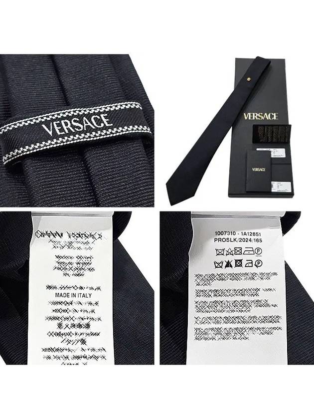 Medusa Head Tie Black - VERSACE - BALAAN 6