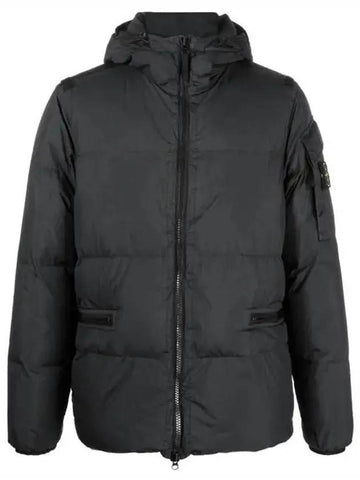 Men's Wappen Patch Crinkle Wraps Padding Black - STONE ISLAND - BALAAN 1