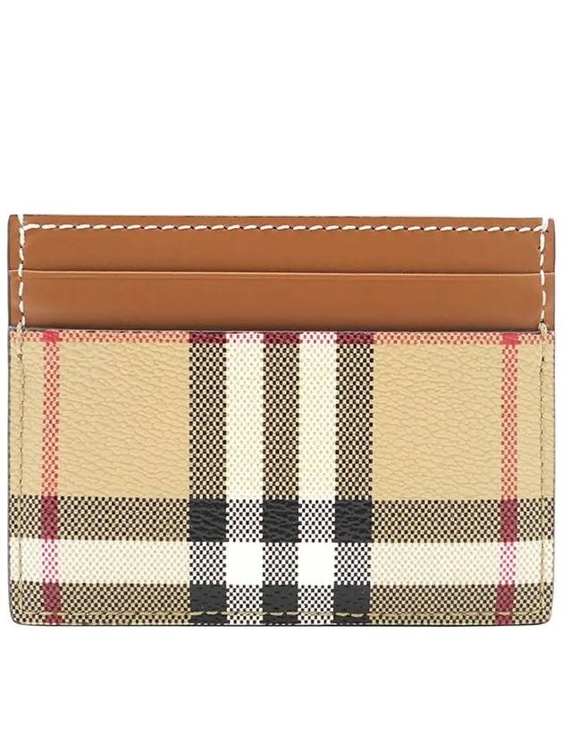 Check Card Wallet Beige - BURBERRY - BALAAN 2