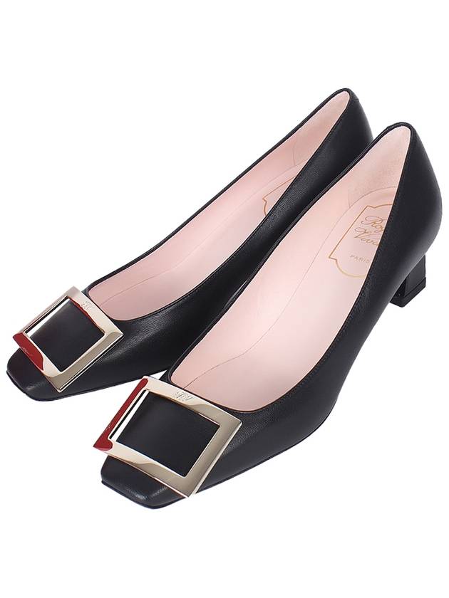 Trompette Metal Buckle Pumps Black - ROGER VIVIER - BALAAN 1