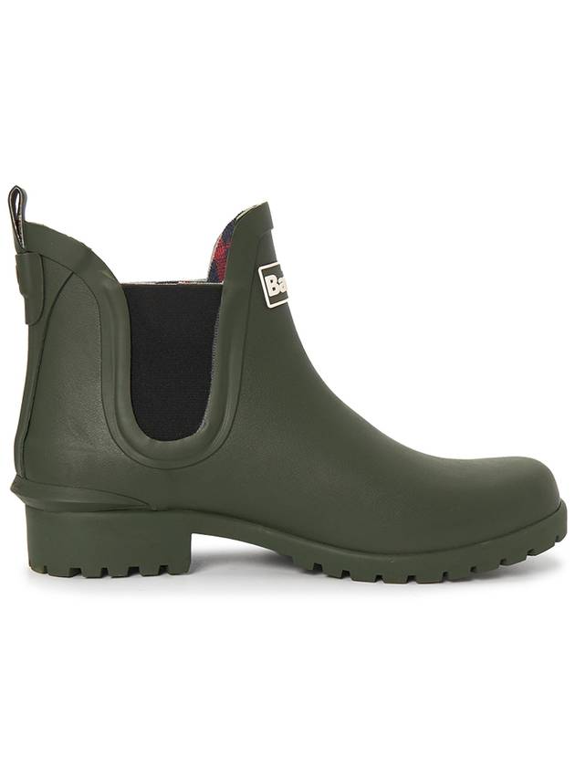 Women's Wilton Wellington Chelsea Rain Boots Green - BARBOUR - BALAAN 5