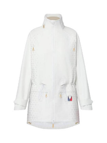 LV x AC Long Parka White 1AFZGE - LOUIS VUITTON - BALAAN 1