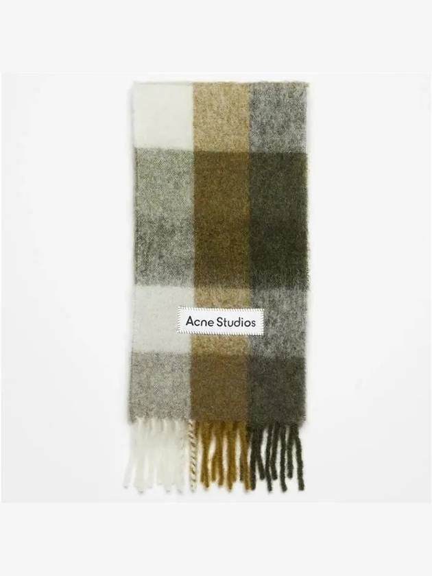 CA0084 DID mohair check scarf muffler - ACNE STUDIOS - BALAAN 1