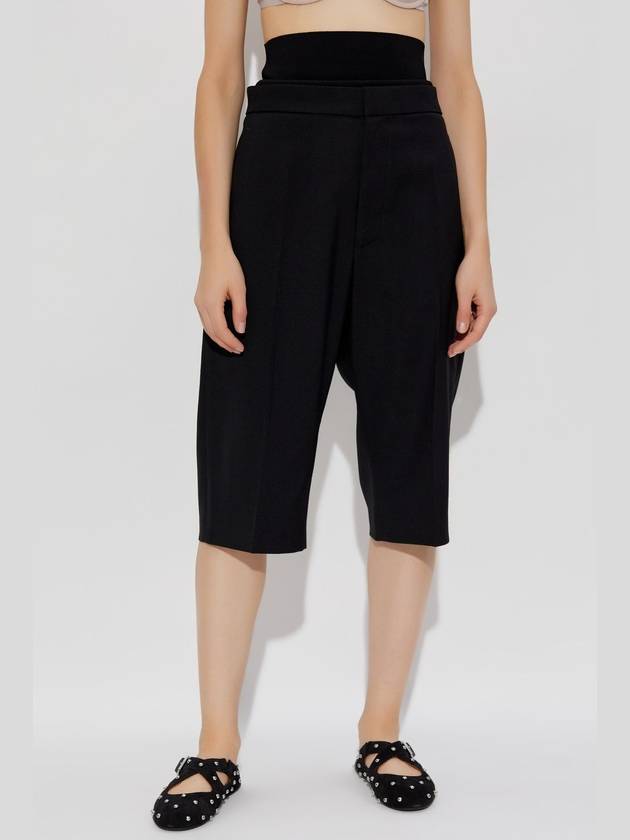 Alaïa Pleated Shorts, Women's, Black - ALAIA - BALAAN 3