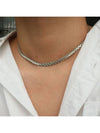 flat necklace silver - BASSCLEF - BALAAN 3