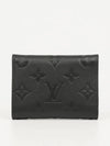 Louis Vuitton Business Card Holder Monogram Embossed Leather Black M58456 - HERMES - BALAAN 2