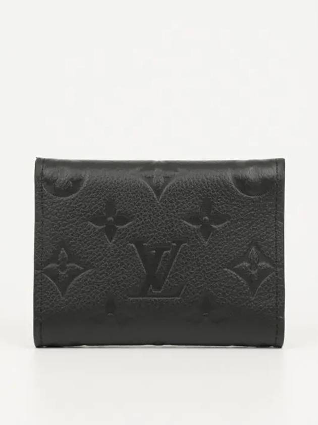 Louis Vuitton Business Card Holder Monogram Embossed Leather Black M58456 - HERMES - BALAAN 2