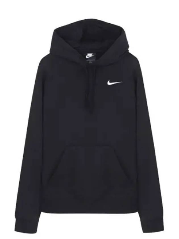 Logo Team Club Pullover Hoodie Black - NIKE - BALAAN 2