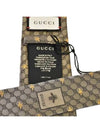 Interlocking GG Pattern Bee Print Tie Beigle - GUCCI - BALAAN 4