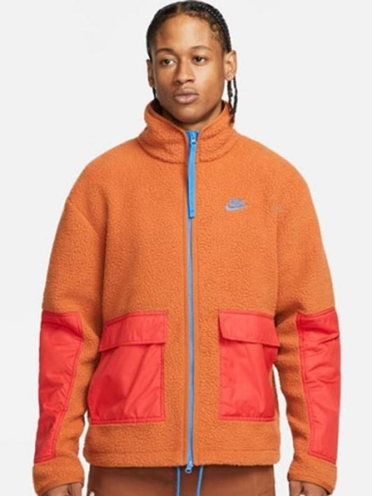 01DD5022246Essential Plus Sherpa Fleece JacketBrick - NIKE - BALAAN 1