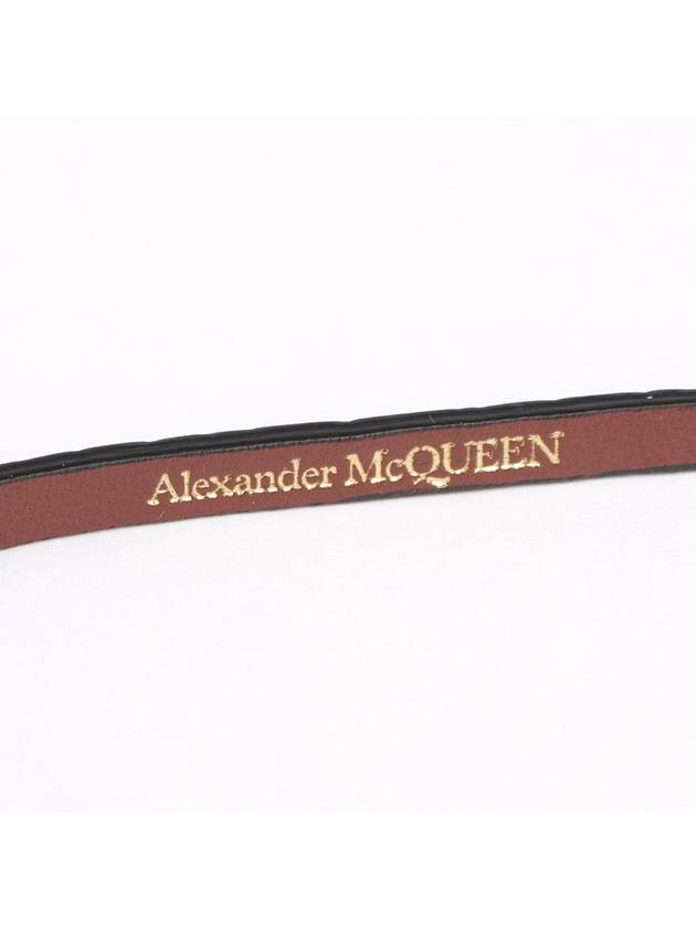 Skull Double Wrap Bracelet Black - ALEXANDER MCQUEEN - BALAAN 7