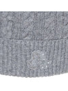 Women s Cashmere Knit Beanie 8504LXAK GREY - BLACK&WHITE - BALAAN 4