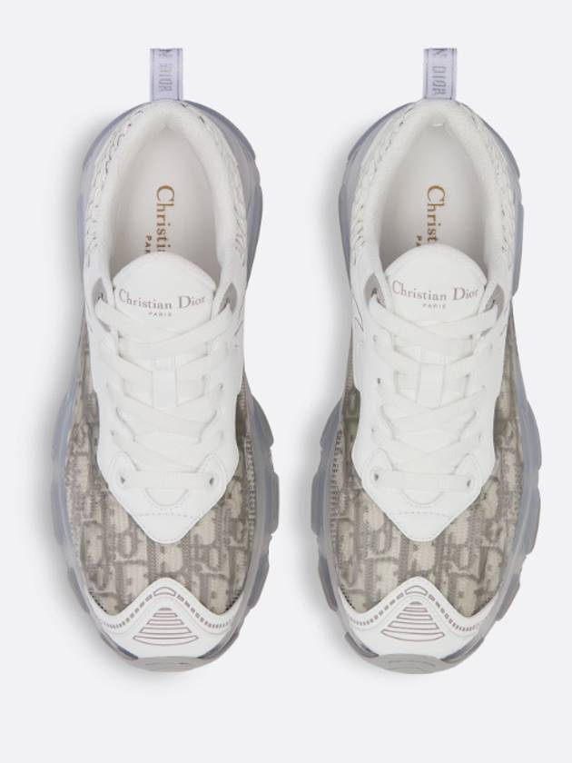 Vibe Oblique Transparent Rubber Low Top Sneaker Grey - DIOR - BALAAN 4