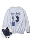 Fly Blue Overfit Sweatshirt Melange Gray - MONSTER REPUBLIC - BALAAN 2